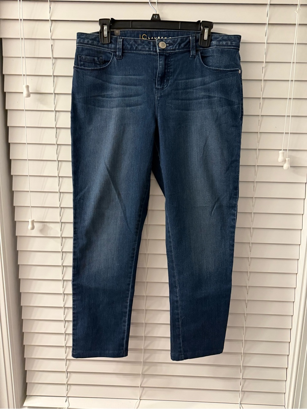 LC Lauren Conrad Women's Skinny Jeans in Dark Blue Wash